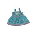 0-3M Blue Embroidered Babydoll Tunic - Zerbit