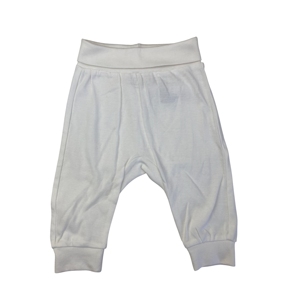 UK 4-6M Cream Organic Cotton Leggings - H&M