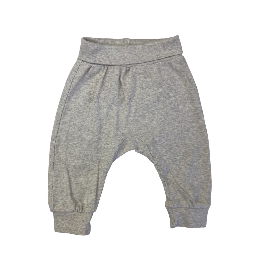 UK 4-6M Beige Melange Organic Cotton Leggings - H&M