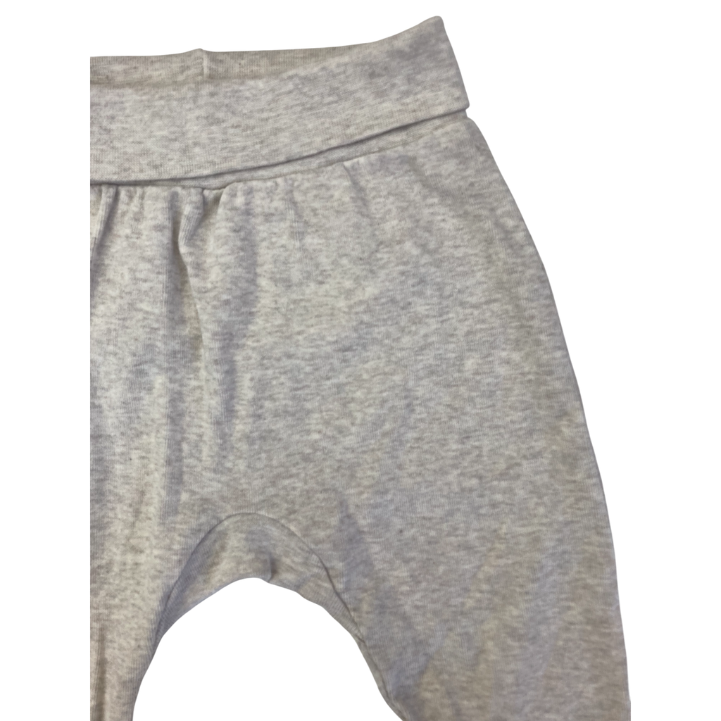 UK 4-6M Beige Melange Organic Cotton Leggings - H&M