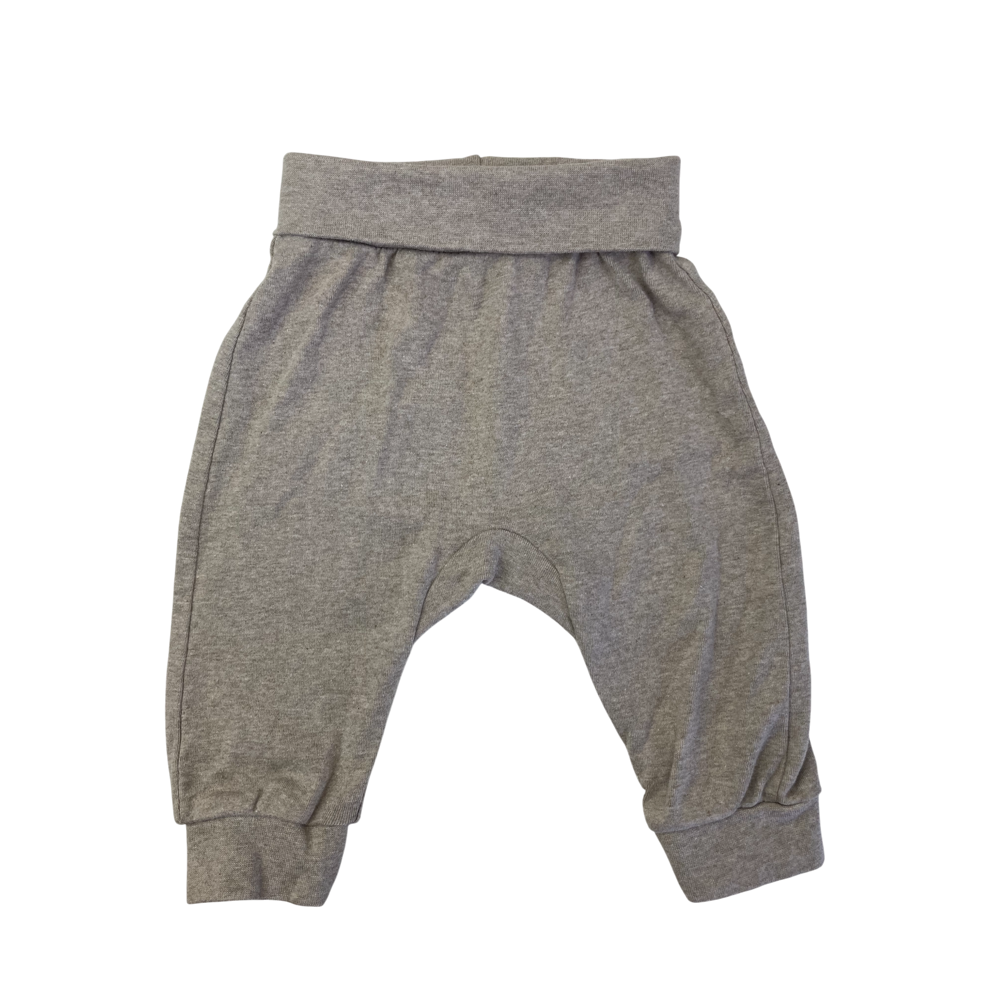 UK 4-6M Taupe Melange Organic Cotton Leggings - H&M
