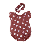 1-3M Rose Pink Daisy Romper & Headband - Woolworths
