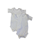 Newborn Set Of Two White Bodysuits - Woolworths