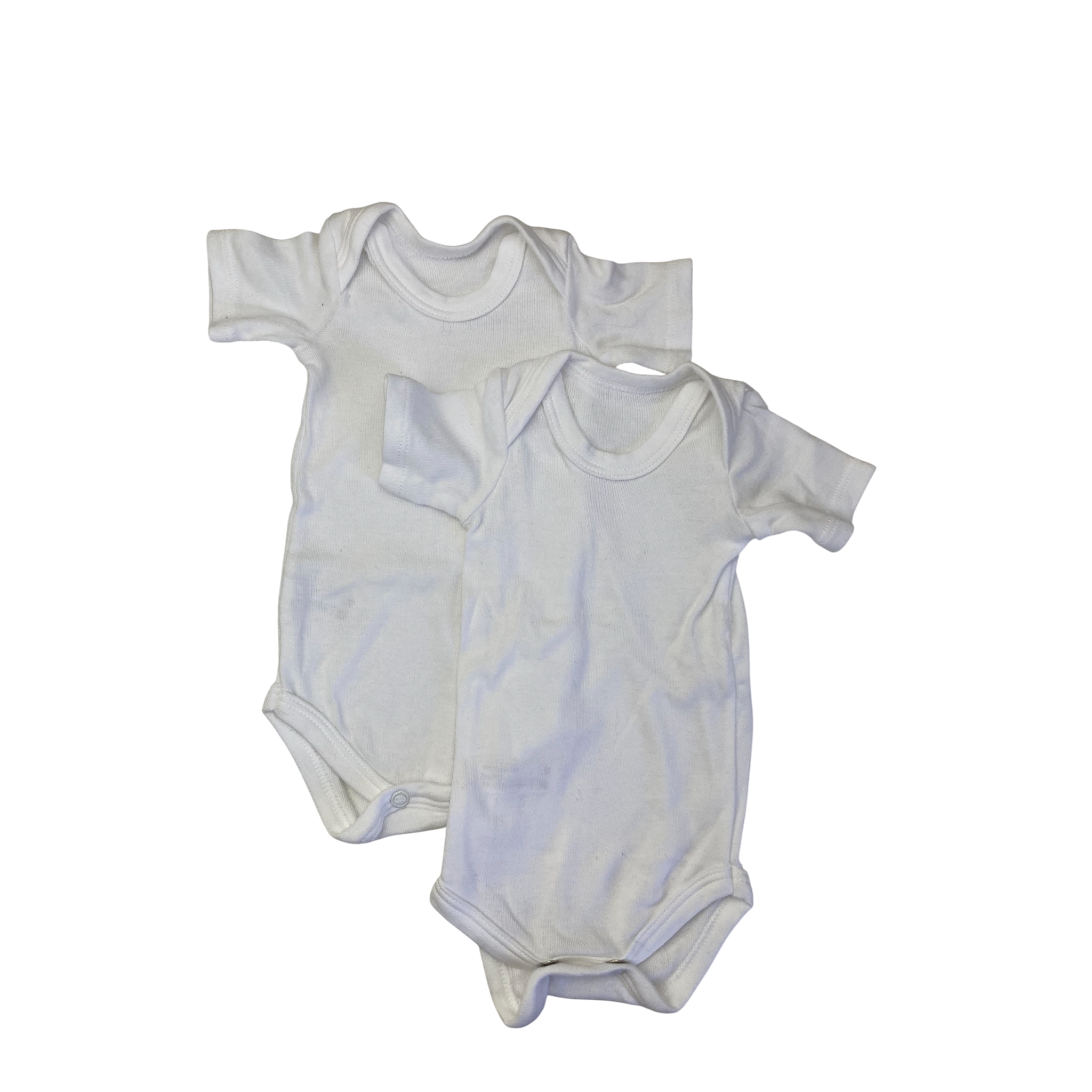 Newborn Set Of Two White Bodysuits - Woolworths