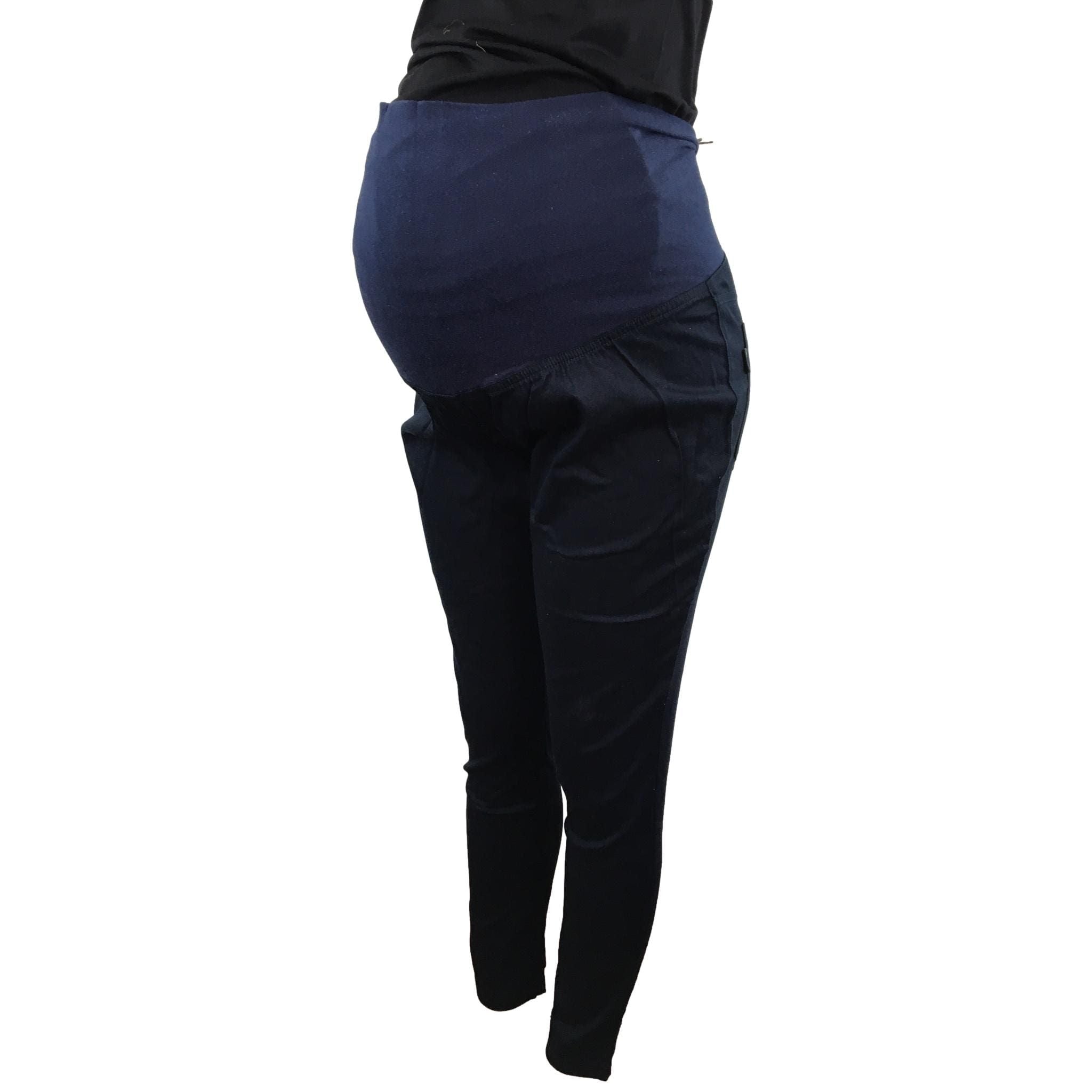 Size 36 - Blue Chino Maternity Pants - Cherry Melon