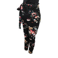 US Size 6 - Black Floral Maternity Pants - Shein