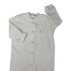 3-6M Cream Snap Onesie - Woolworths