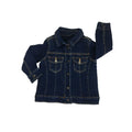 3-6M Dark Blue Denim Fleece Lined Jacket - Woolworths
