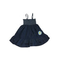 12-18M Dark Blue Denim Shirred Dress
