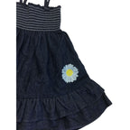 12-18M Dark Blue Denim Shirred Dress