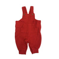 Newborn Red Cotton Waffle Knit Dungaree - Carter's