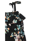 Newborn Black Floral Easy Waist Romper - Tiny Necessities
