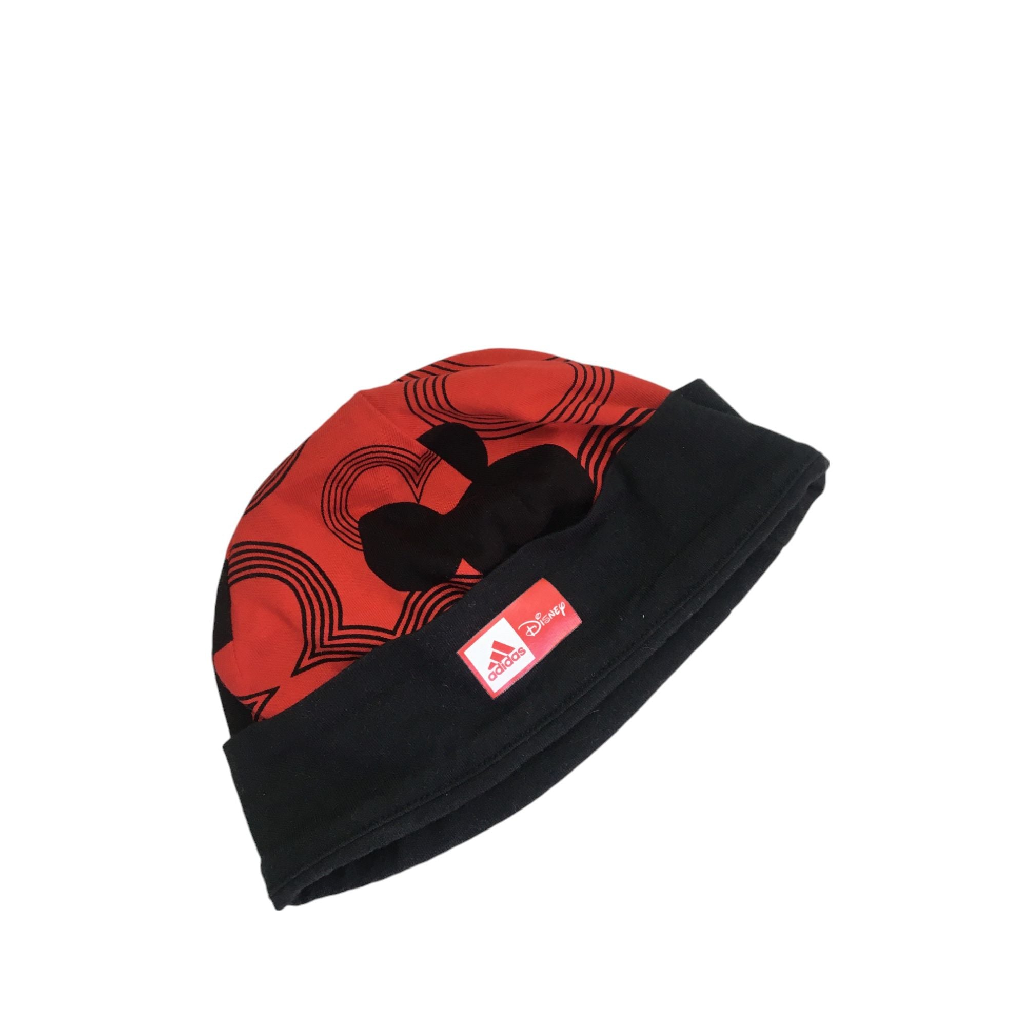 UK 3-6M Black & Red Mickey Beanie - Adidas