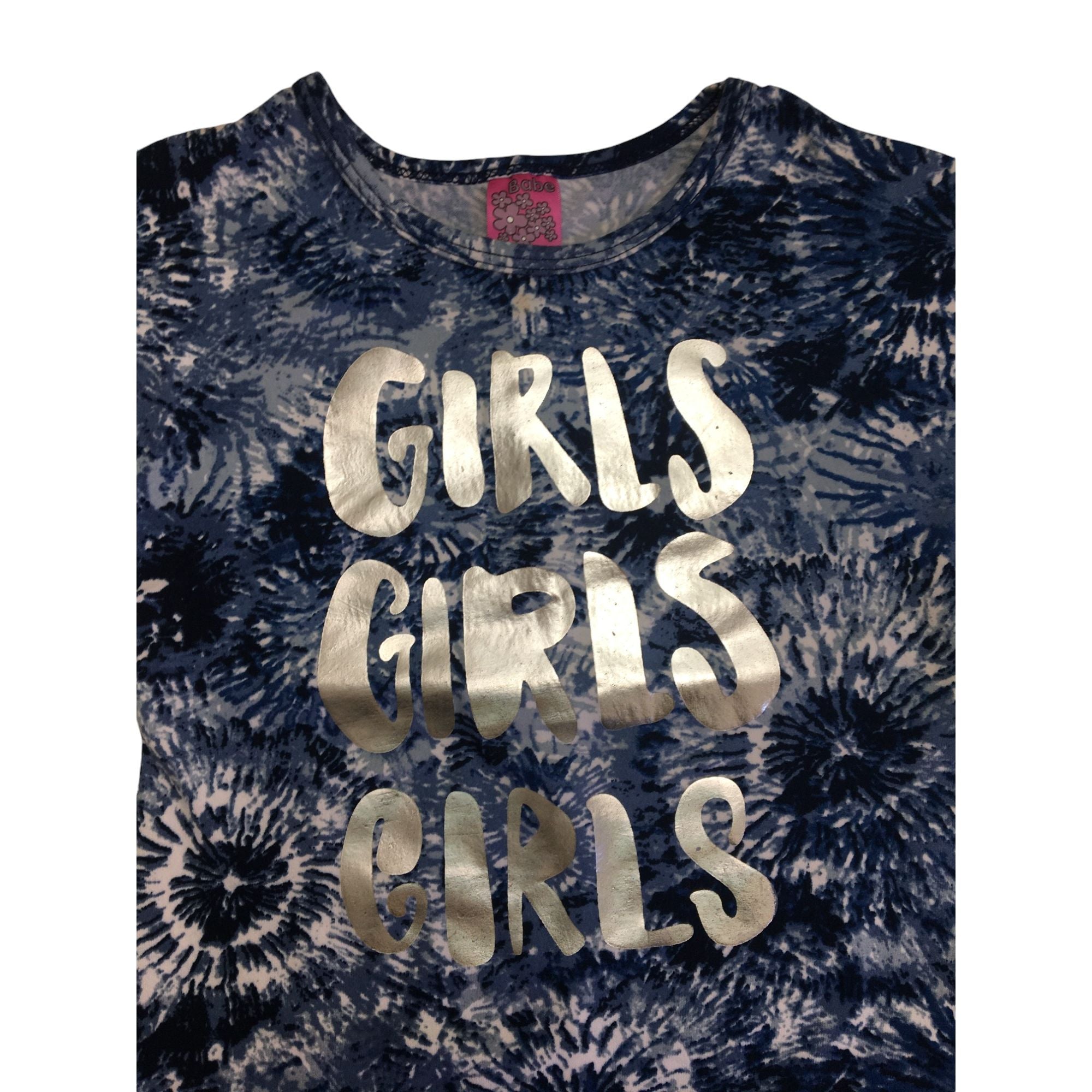 6-12M Blue Tie Dye Split Back Top - Babe