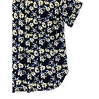 4-5Y Black Floral Viscose Button Shirt - Waga Dude