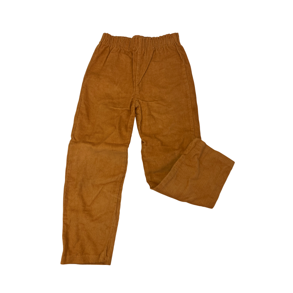 6-7Y Mustard Yellow Corduroy Pull On Pants - Waga Dude
