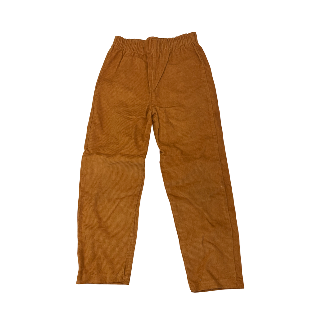 6-7Y Mustard Yellow Corduroy Pull On Pants - Waga Dude