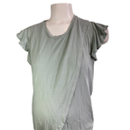 Large - Mint Green Maternity & Nursing Tulip Top - Kindred Bravely