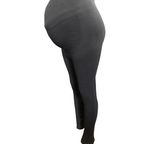 Large - Black Support Seamless Maternity Leggings - Blanqi