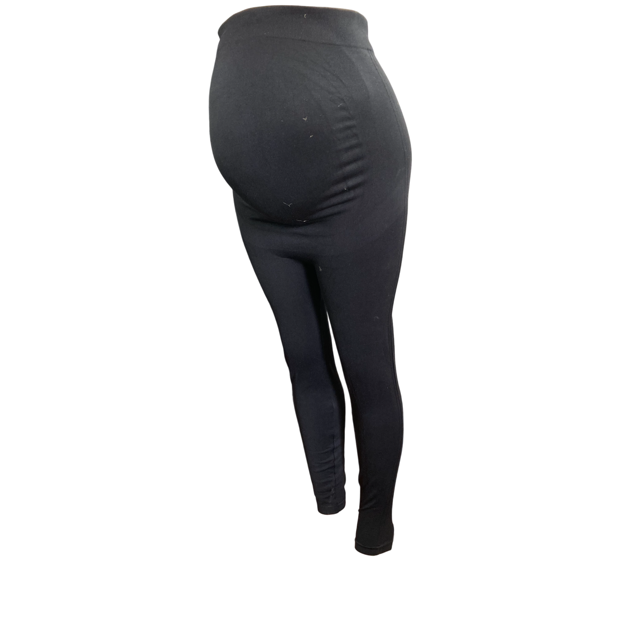 Large - Black Support Seamless Maternity Leggings - Blanqi