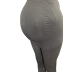 Large - Black Support Seamless Maternity Leggings - Blanqi
