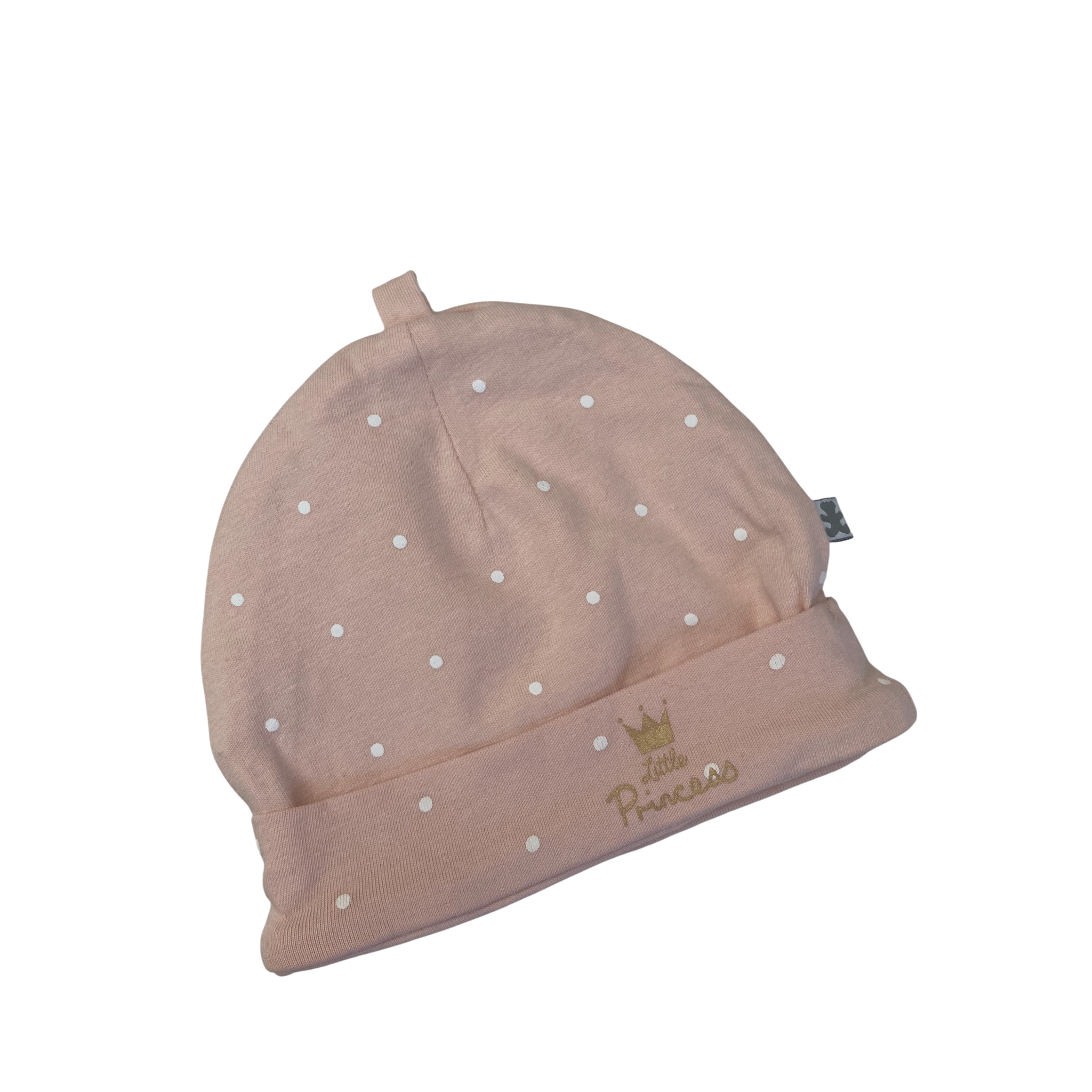 NB Peach Dotted Double Lined Beanie - Woolworths