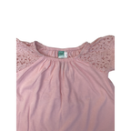 6-12M Pink Lace Sleeve Peasant Top - Ackermans