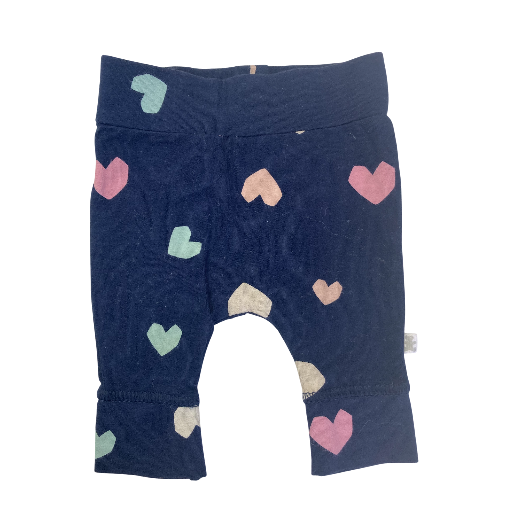 NB Navy Blue Heart Cuffed Leggings - Woolworths