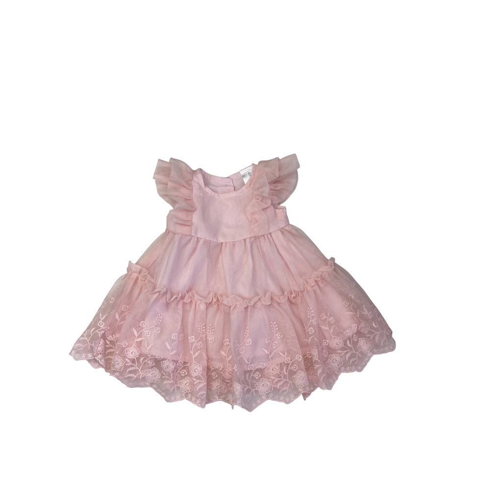 Newborn Light Pink Tulle Dress - Clicks