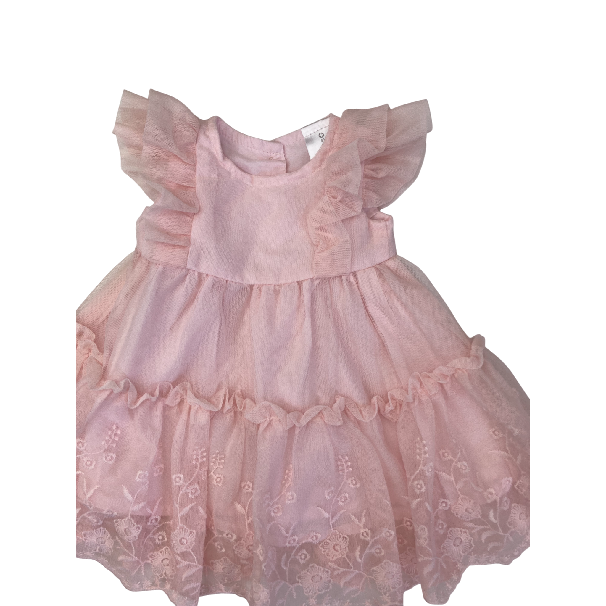 Newborn Light Pink Tulle Dress - Clicks