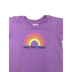 3-6M Lilac Rainbow T Shirt - Cotton On