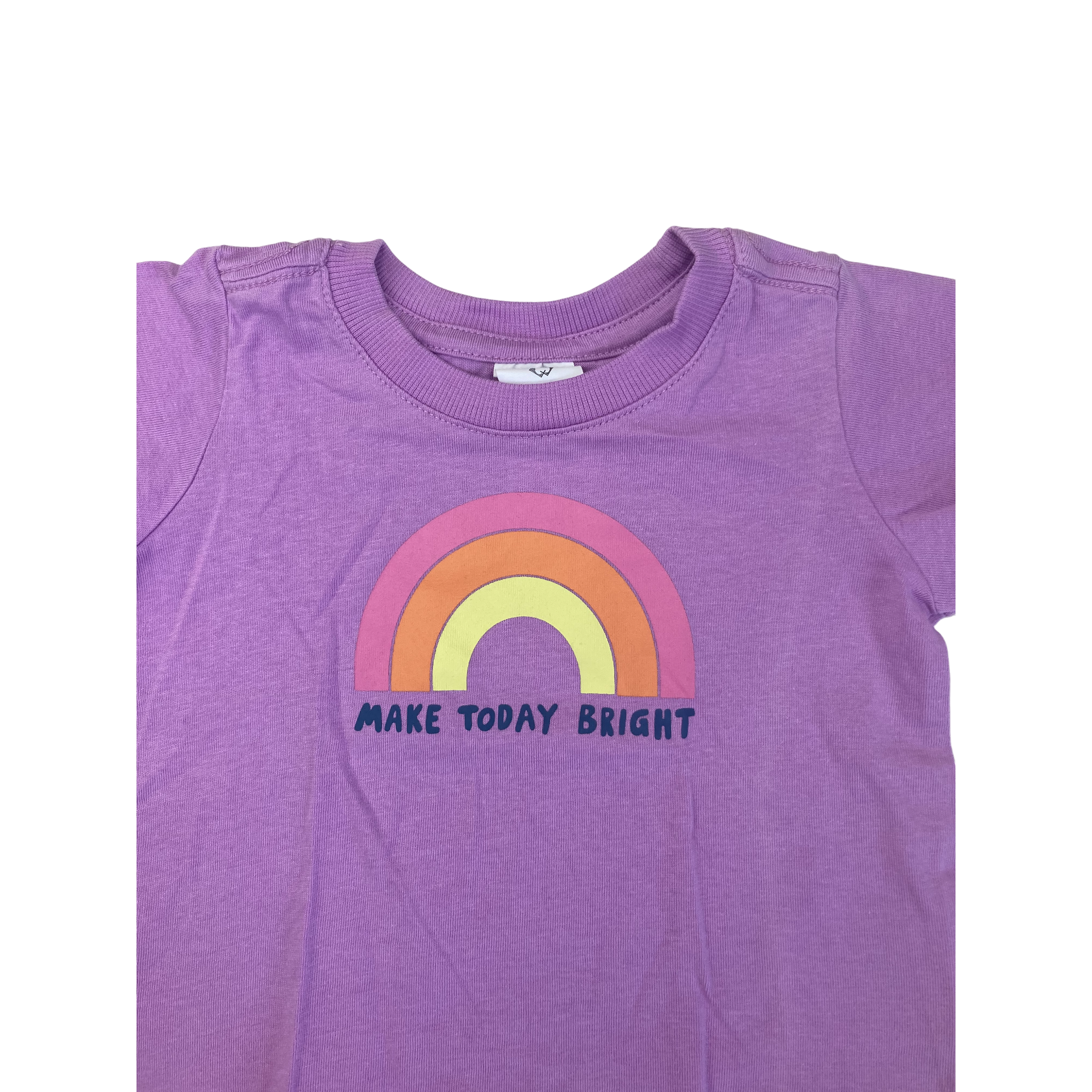 3-6M Lilac Rainbow T Shirt - Cotton On