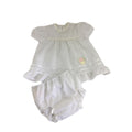 3-6M White Dotted Chiffon Tunic & Bloomer - Woolworths