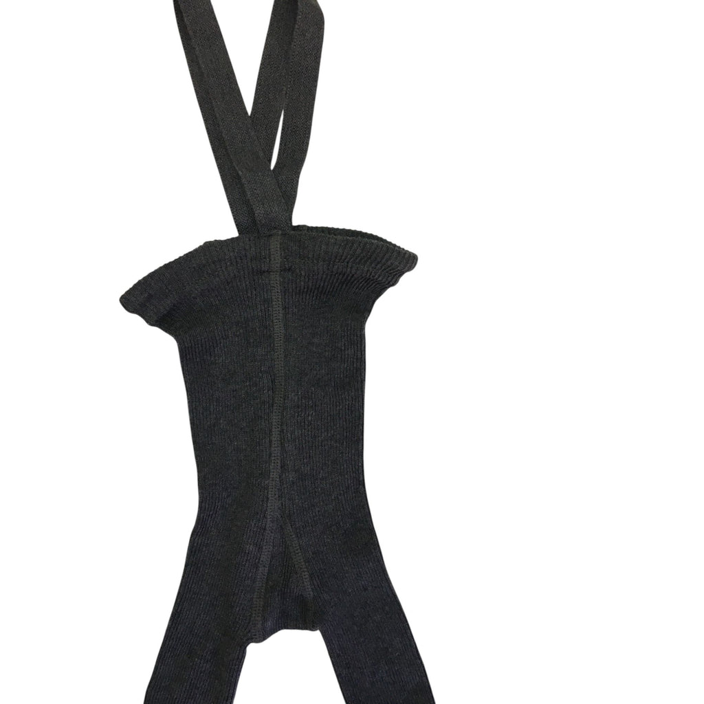 3-6M Grey Knitted Suspender Stockings - Silly Silas