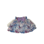 0-3M Purple & Blue Butterfly Tulle Overlap Skirt