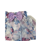 0-3M Purple & Blue Butterfly Tulle Overlap Skirt