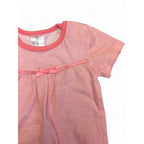 0-3M Coral & White Stripe Babydoll Bodysuit - Clicks