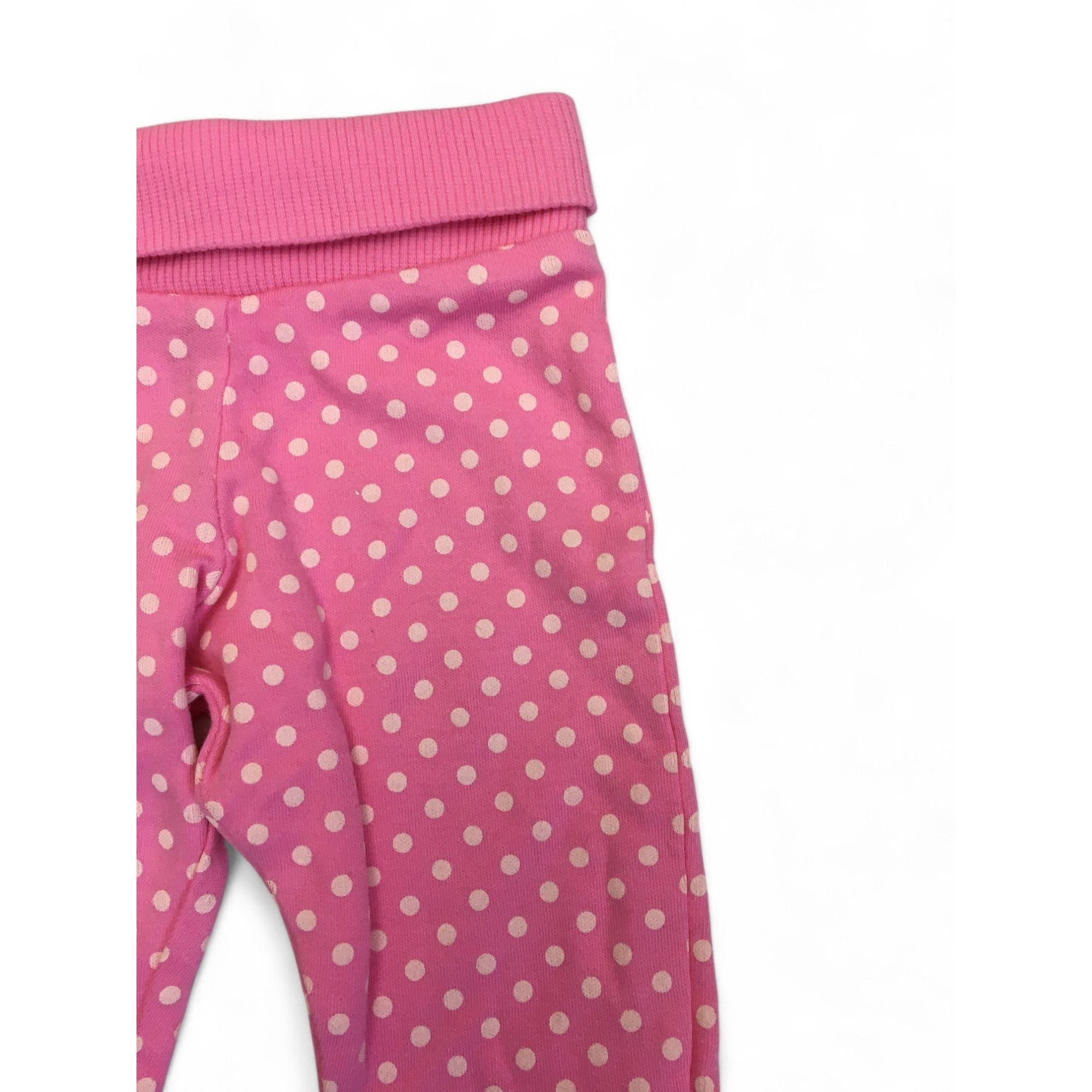 NB Cerise Pink Dotted Leggings - F&F