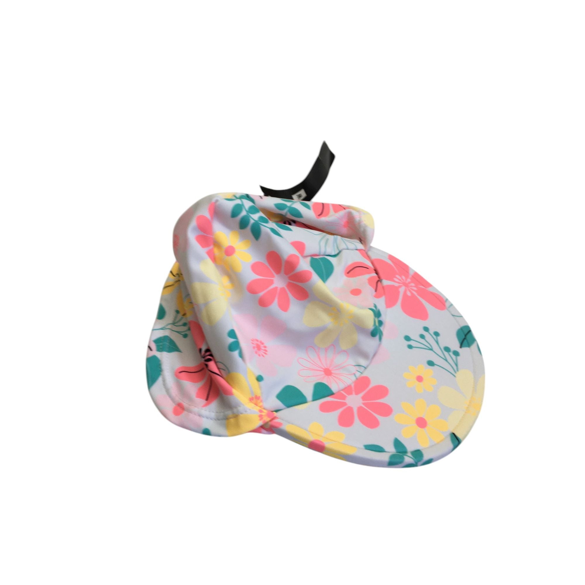 6-12M White & Pastel Floral Swim Hat - Woolworths