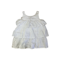 5-6Y White Tiered Sleeveless Dress - Ma Se Kinners