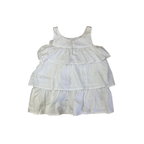 5-6Y White Tiered Sleeveless Dress - Ma Se Kinners