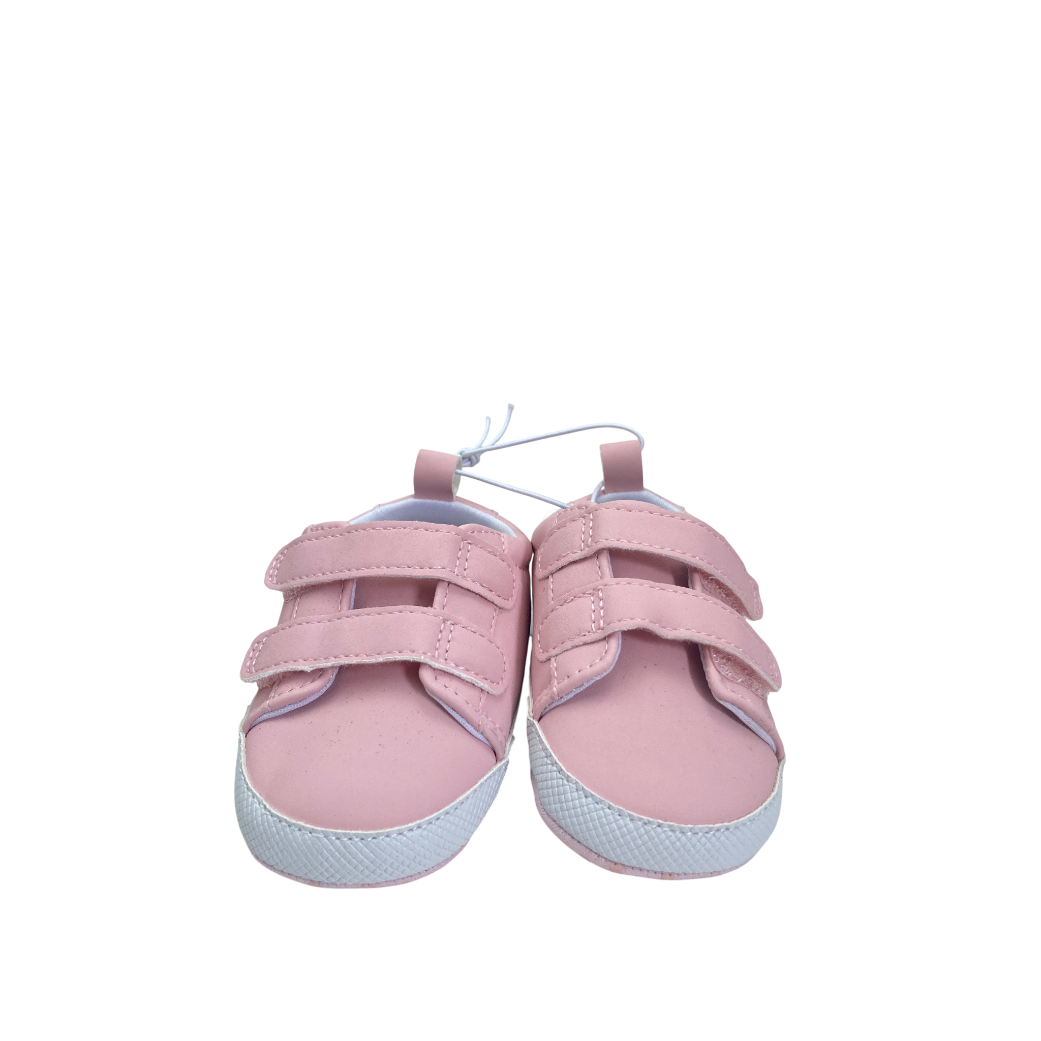 Size 3 - Light Pink Velcro Soft Sole Sneaker - Dymples