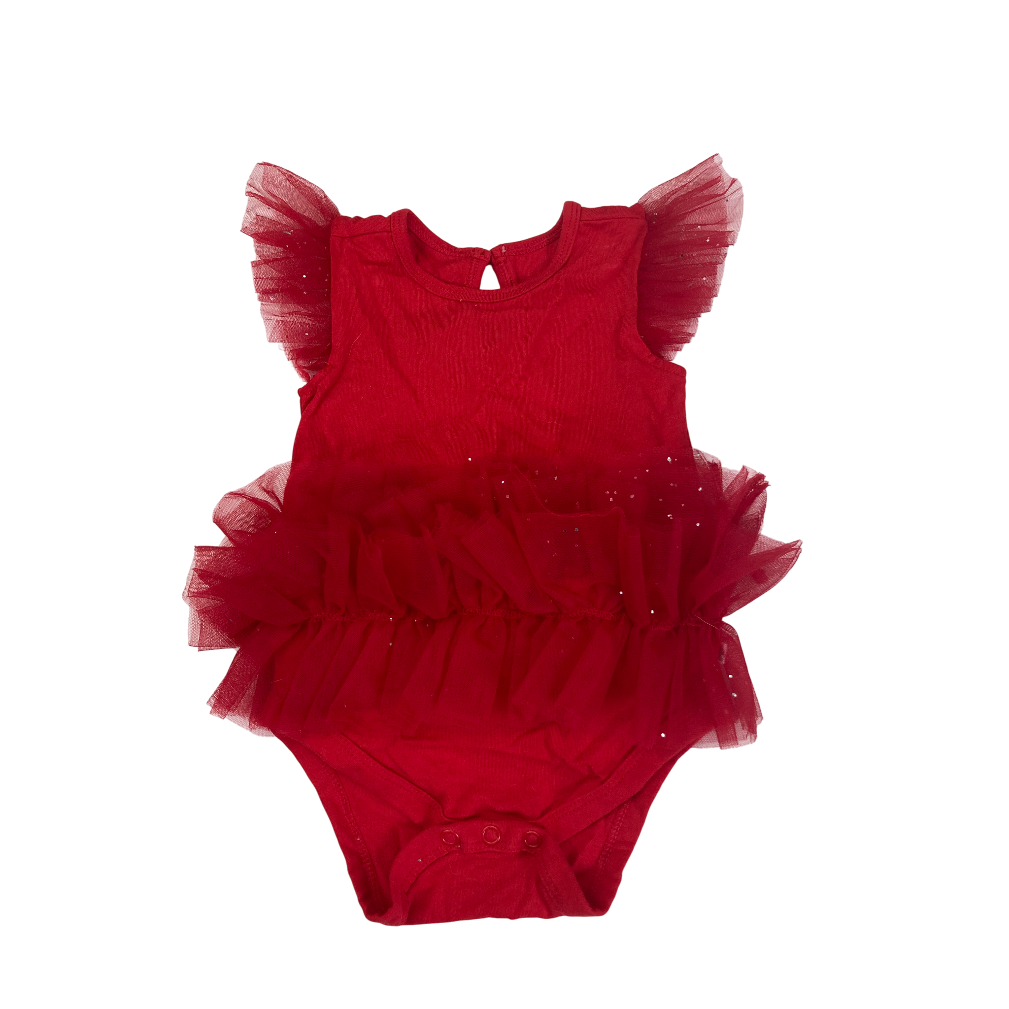 3-6M Red Tutu Tulle Romper - Woolworths