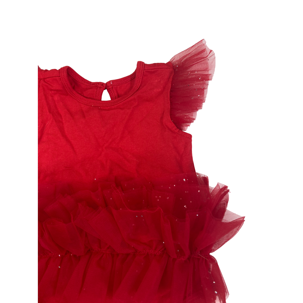 3-6M Red Tutu Tulle Romper - Woolworths
