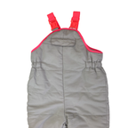 2-3Y Grey Fleece Lined Suspender Ski Pants - Zara
