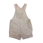 US 4-6M Light Pink Eyelet Pocket Dungaree - H&M
