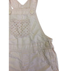 US 4-6M Light Pink Eyelet Pocket Dungaree - H&M