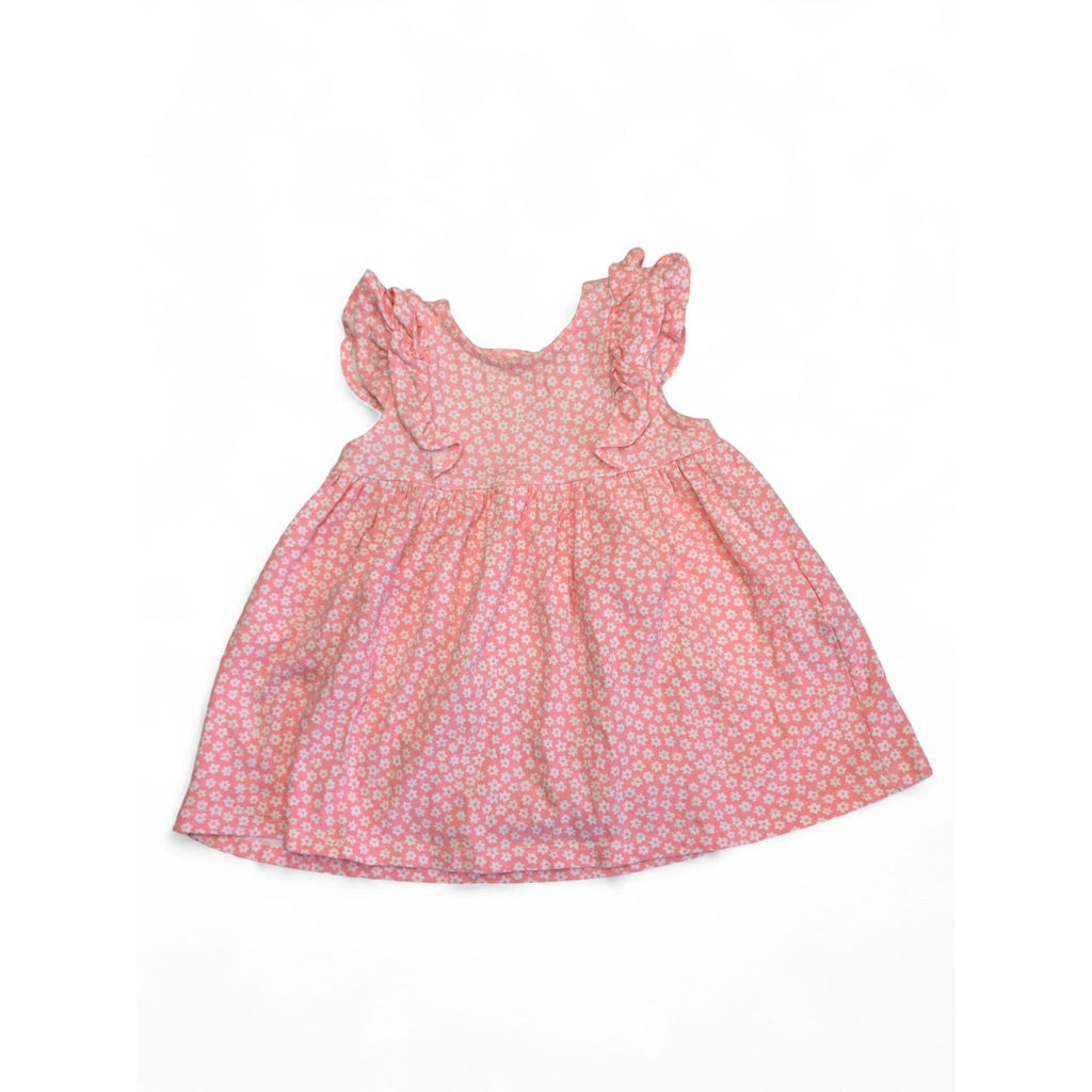 3-6M Pink & White Daisy Dress - Cotton On