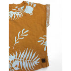 3-6M Mustard Yellow & White Fern Top - Keedo