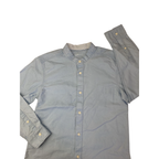 9Y Light Blue Mandarin Collar Button Shirt - (& US)